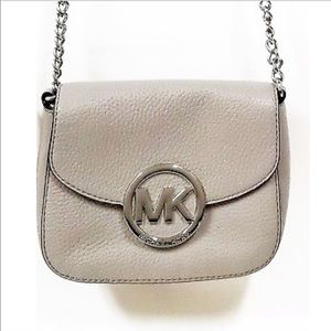 Michael Kors grey Fulton crossbody